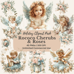 Cherub Clipart Bundle