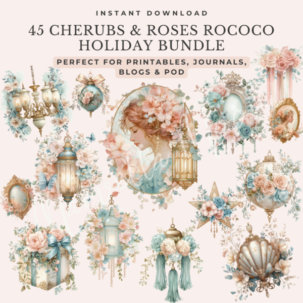 Cherubs and Roses Rococo Holiday Bundle