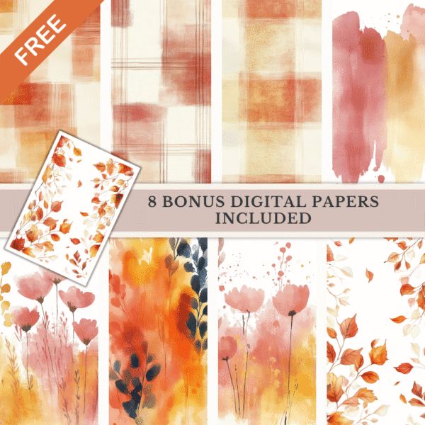 Digital Paper, soft watercolor backgrounds