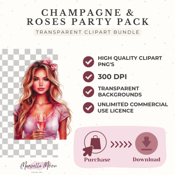 Transparent Clipart bundle 300DPI unlimited commercial license